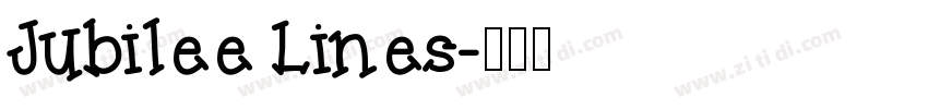 Jubilee Lines字体转换